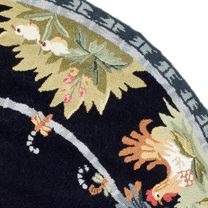 Tapis en laine SAFAVIEH fait main Chelsea Yauheniya motif coq de campagne française