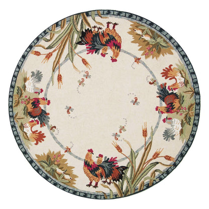 Tapis en laine SAFAVIEH fait main Chelsea Yauheniya motif coq de campagne française