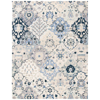 Tapis en laine imprimé floral glamour fait main SAFAVIEH
