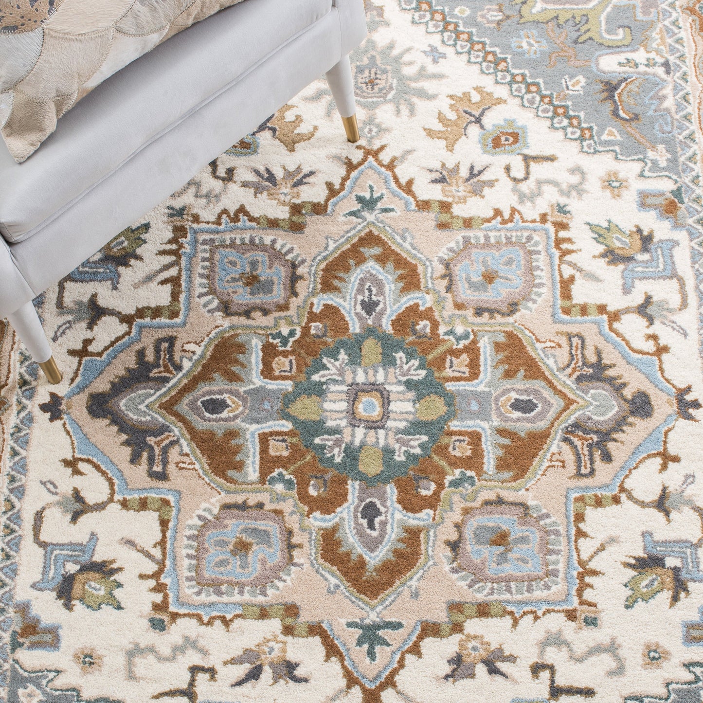 Tapis oriental traditionnel en laine SAFAVIEH fait main, héritage Carrol