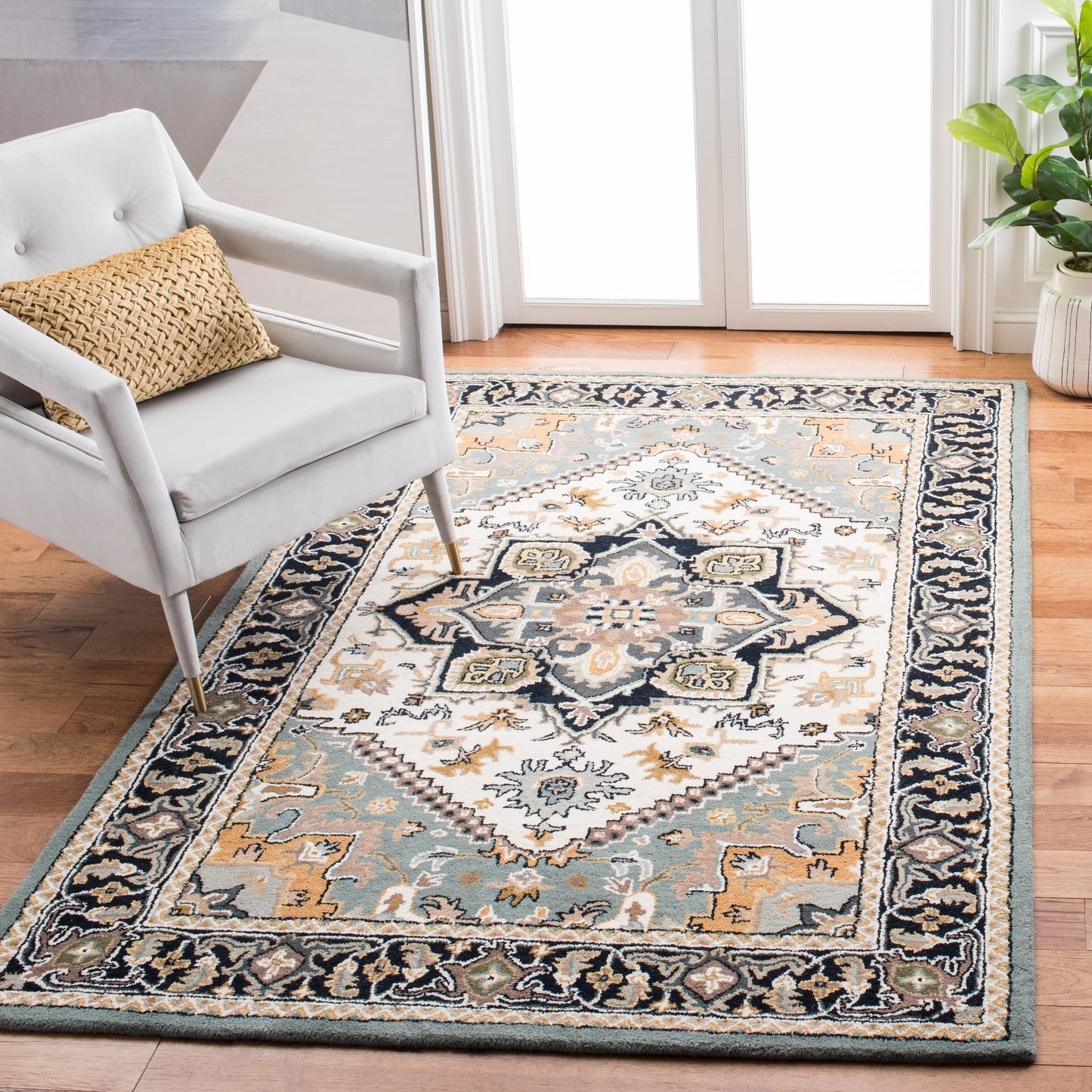 Tapis oriental traditionnel en laine SAFAVIEH fait main, héritage Carrol