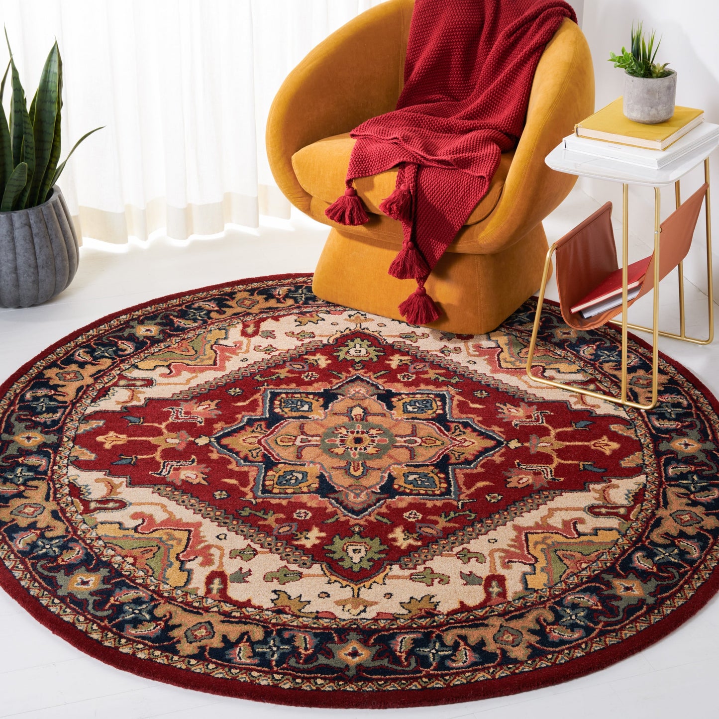 Tapis oriental traditionnel en laine SAFAVIEH fait main, héritage Carrol