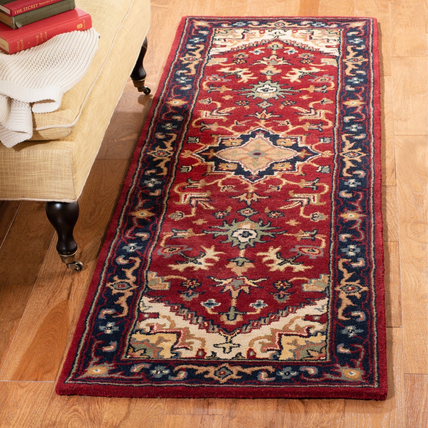 Tapis oriental traditionnel en laine SAFAVIEH fait main, héritage Carrol