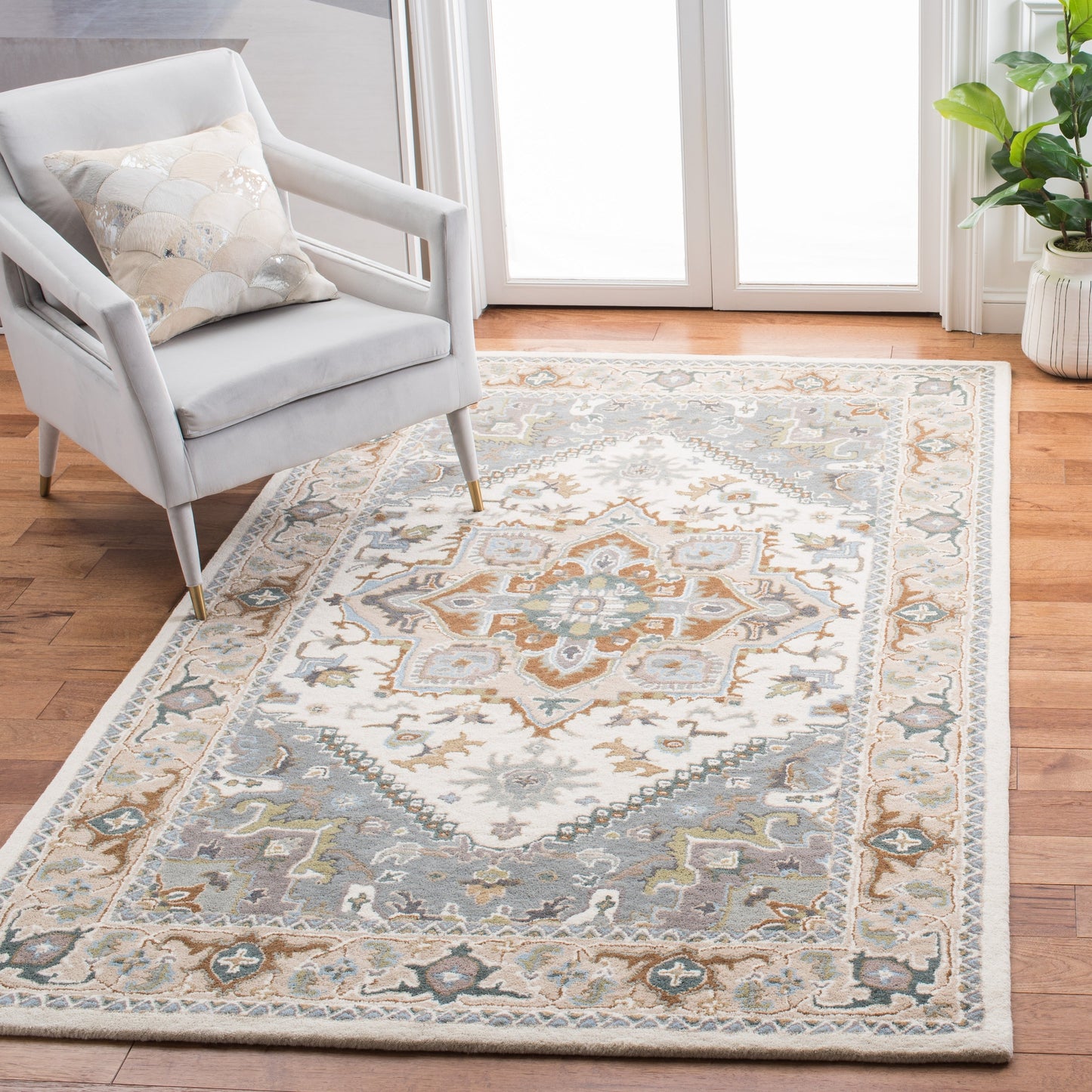 Tapis oriental traditionnel en laine SAFAVIEH fait main, héritage Carrol