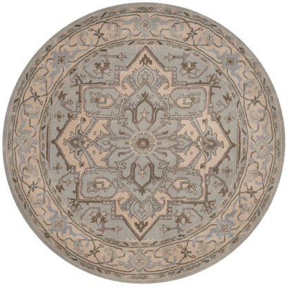 Tapis oriental traditionnel en laine SAFAVIEH fait main, style Dahlia flottant, héritage.