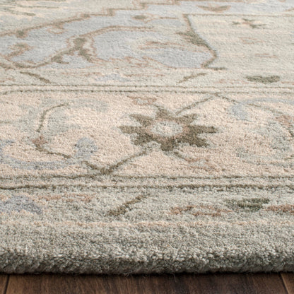 Tapis oriental traditionnel en laine SAFAVIEH fait main, style Dahlia flottant, héritage.