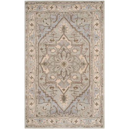 Tapis oriental traditionnel en laine SAFAVIEH fait main, style Dahlia flottant, héritage.