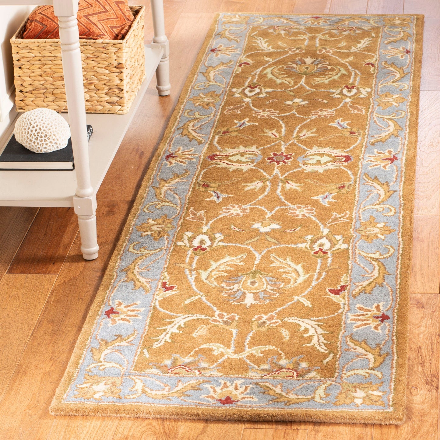 Tapis oriental traditionnel en laine SAFAVIEH fait main, héritage de la pleine floraison
