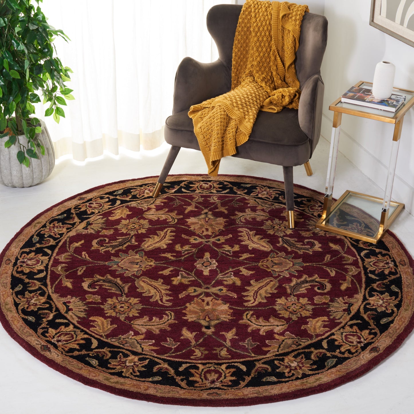 Tapis oriental traditionnel en laine SAFAVIEH fait main, héritage du lion