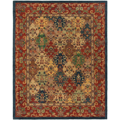 Tapis oriental traditionnel en laine SAFAVIEH fait main, motif reptiles.