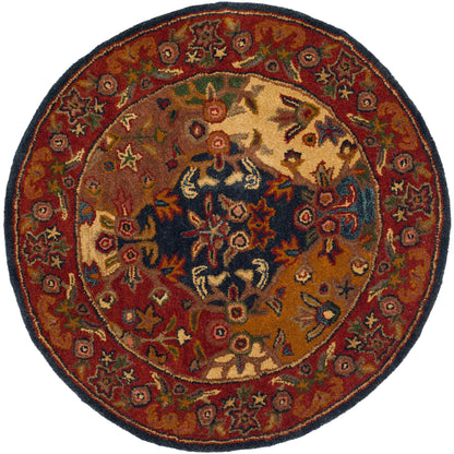 Tapis oriental traditionnel en laine SAFAVIEH fait main, motif reptiles.