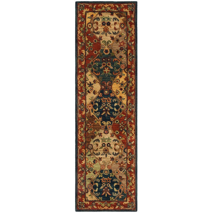 Tapis oriental traditionnel en laine SAFAVIEH fait main, motif reptiles.