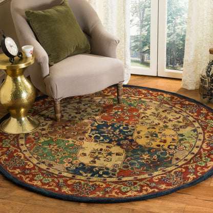 Tapis oriental traditionnel en laine SAFAVIEH fait main, motif reptiles.