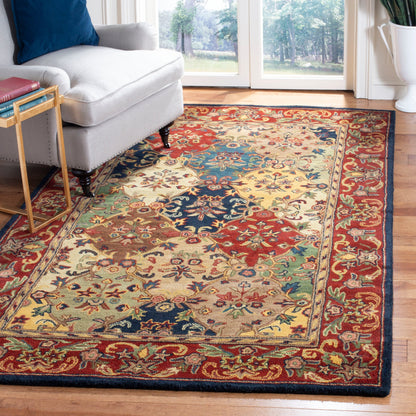 Tapis oriental traditionnel en laine SAFAVIEH fait main, motif reptiles.