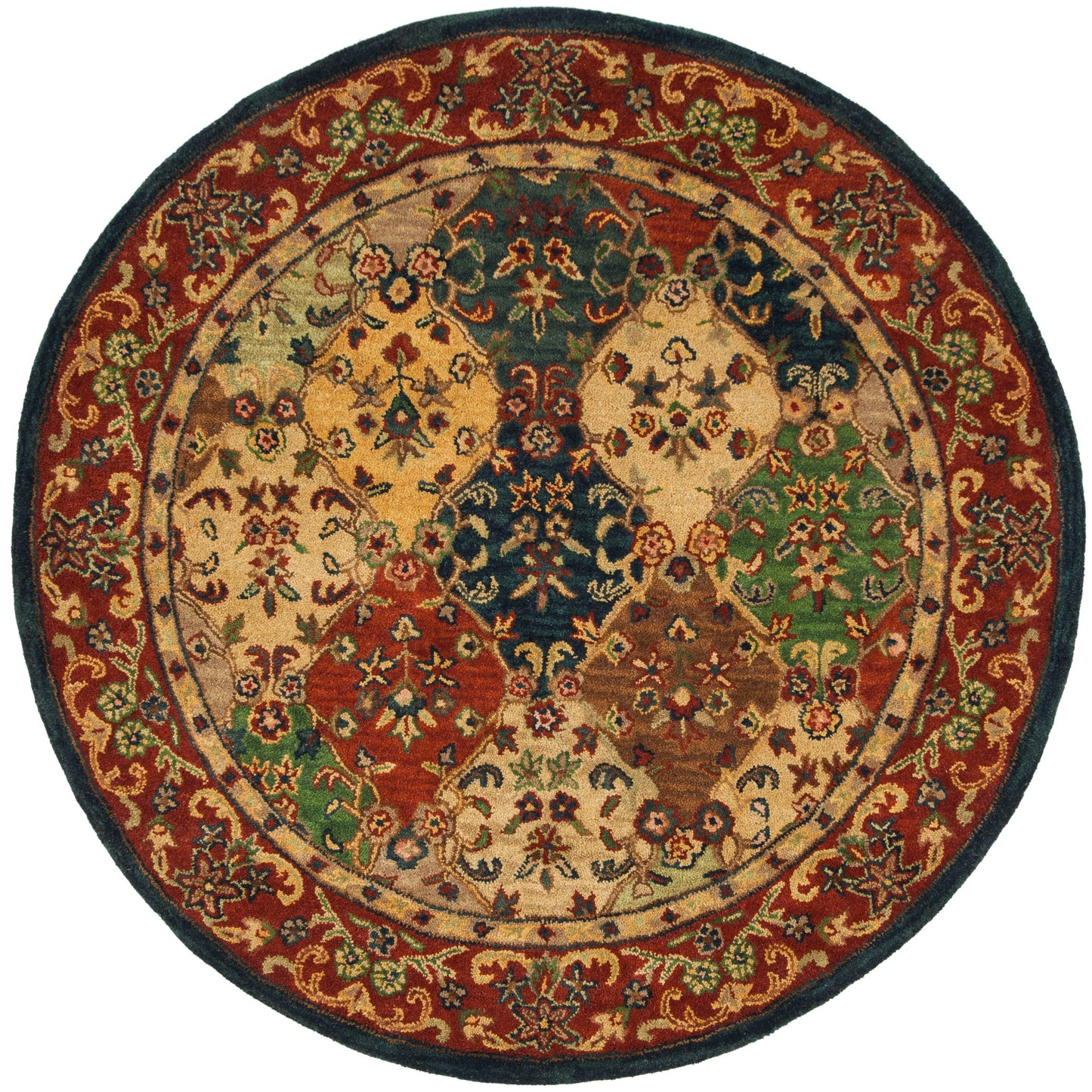 Tapis oriental traditionnel en laine SAFAVIEH fait main, motif reptiles.