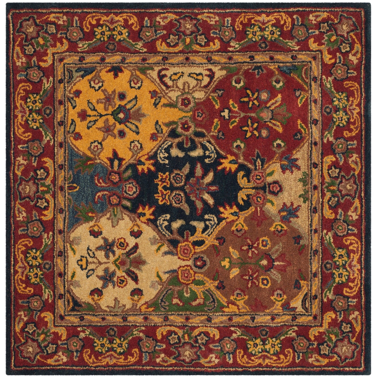 Tapis oriental traditionnel en laine SAFAVIEH fait main, motif reptiles.