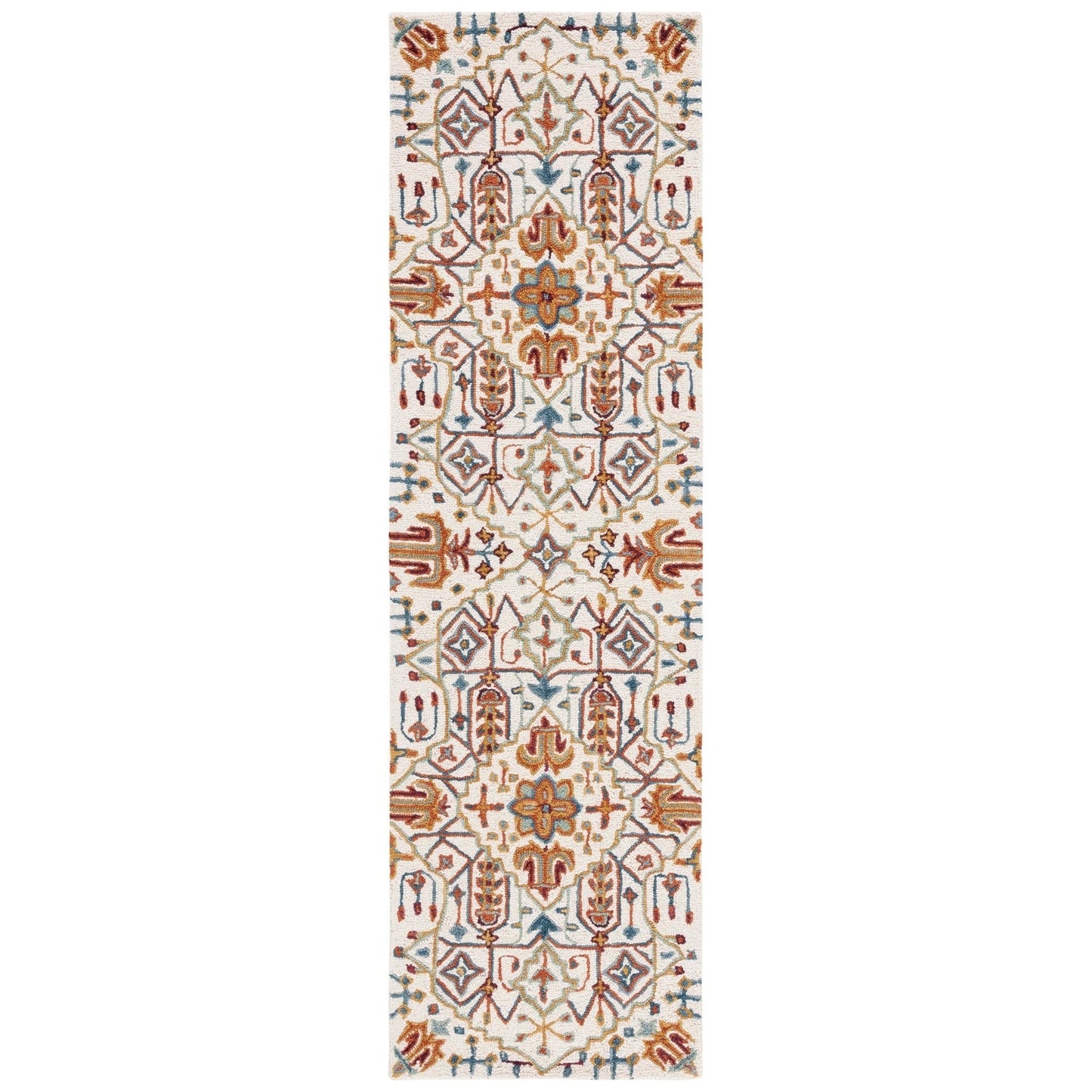 Tapis en laine à motif floral Snjolaug fait main SAFAVIEH Heritage