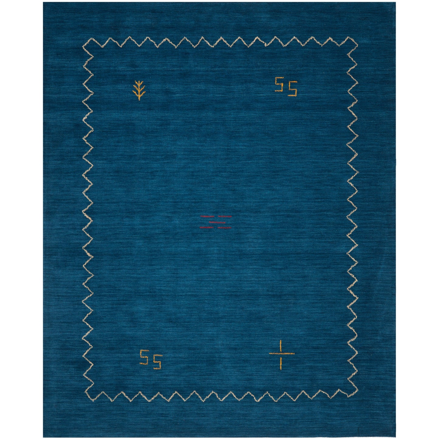 Tapis de couloir Gabbeh en laine Eraclia de l'Himalaya, fait main par SAFAVIEH