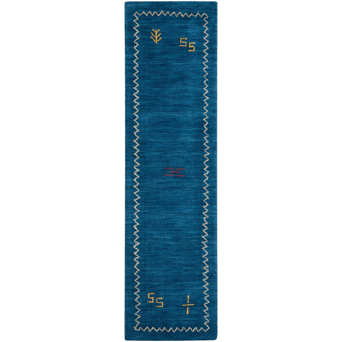 Tapis de couloir Gabbeh en laine Eraclia de l'Himalaya, fait main par SAFAVIEH