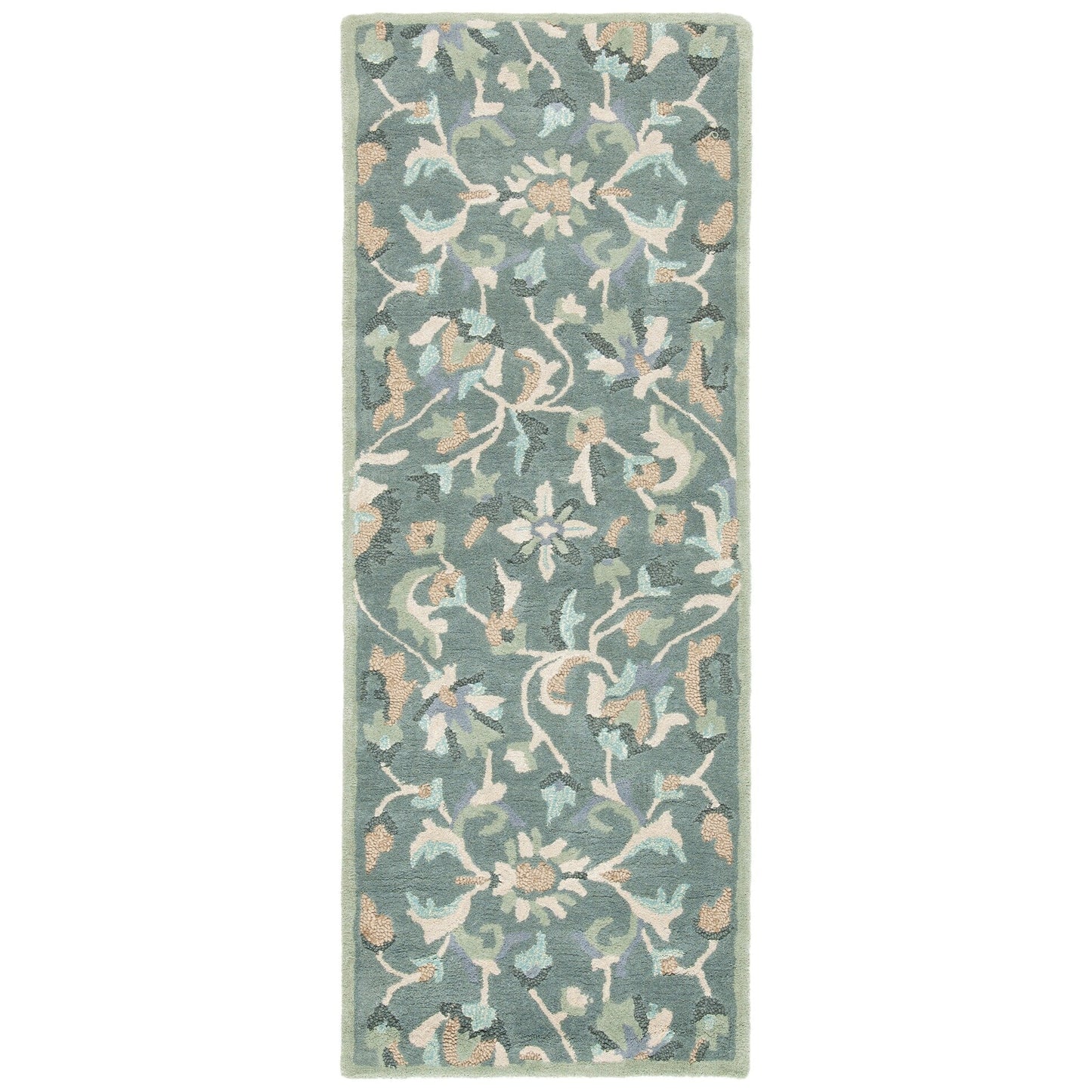 Tapis en laine à motif floral champêtre SAFAVIEH fait main, style jardin aase