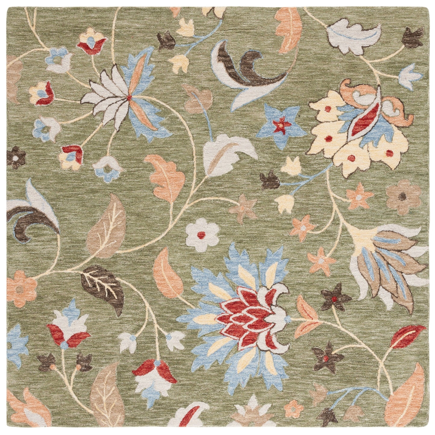 Tapis en laine SAFAVIEH fait main Jardin Asya Country