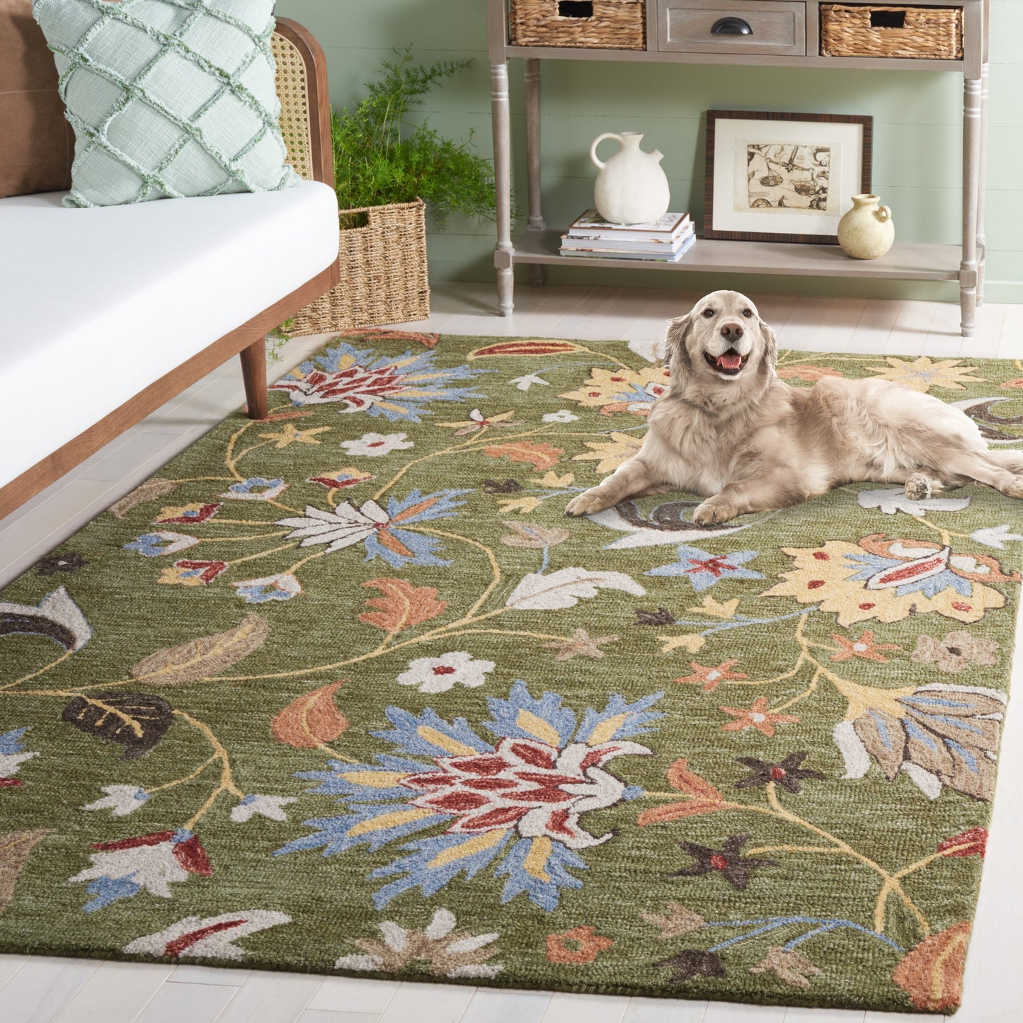 Tapis en laine SAFAVIEH fait main Jardin Asya Country