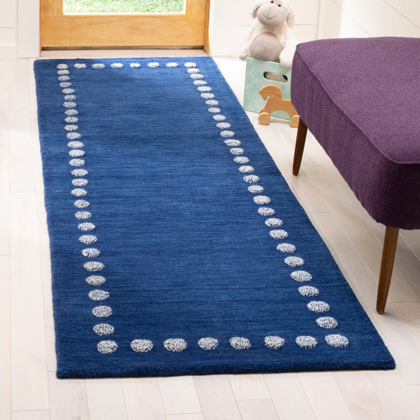 Tapis en laine Alondra pour enfants, fait main, SAFAVIEH