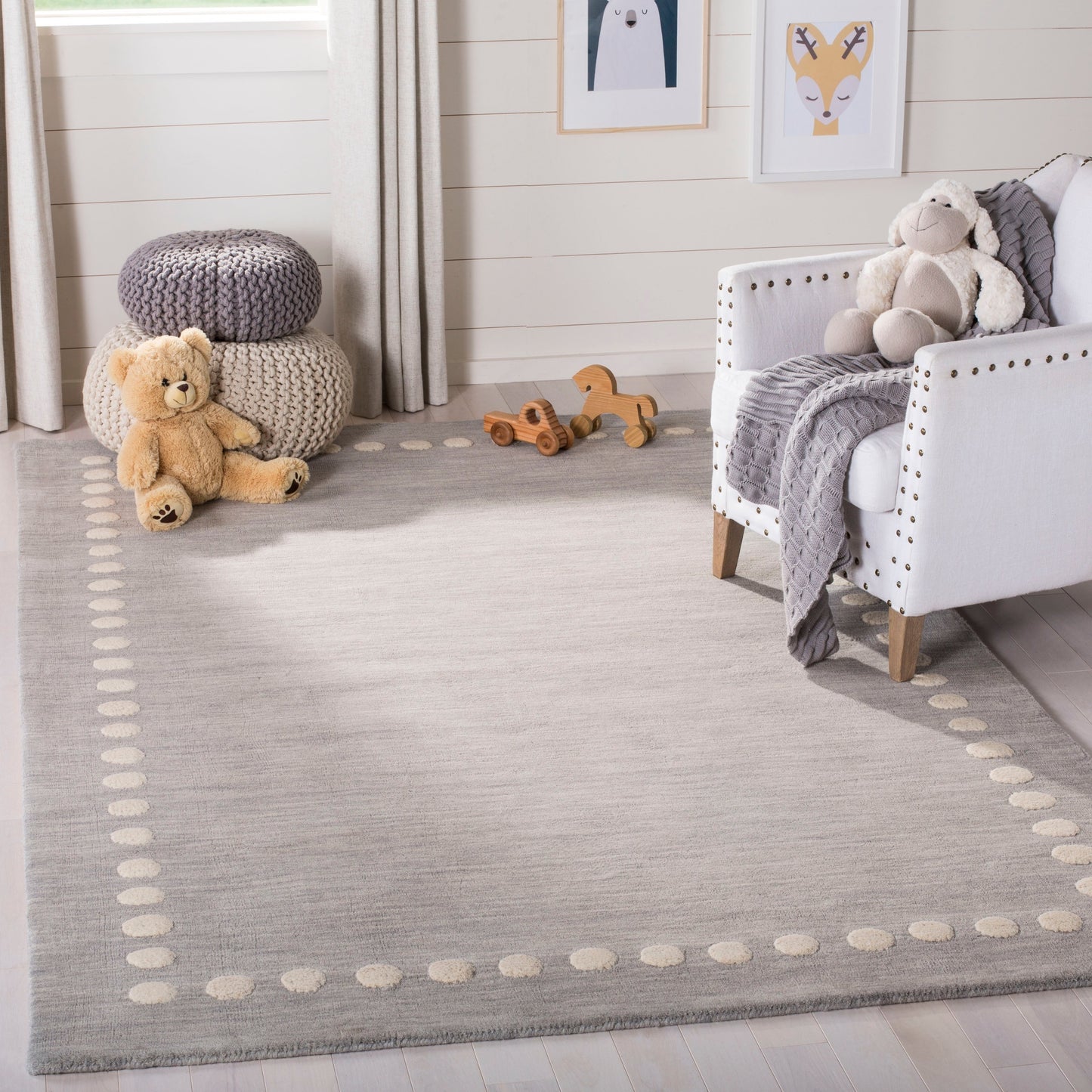 Tapis en laine Alondra pour enfants, fait main, SAFAVIEH