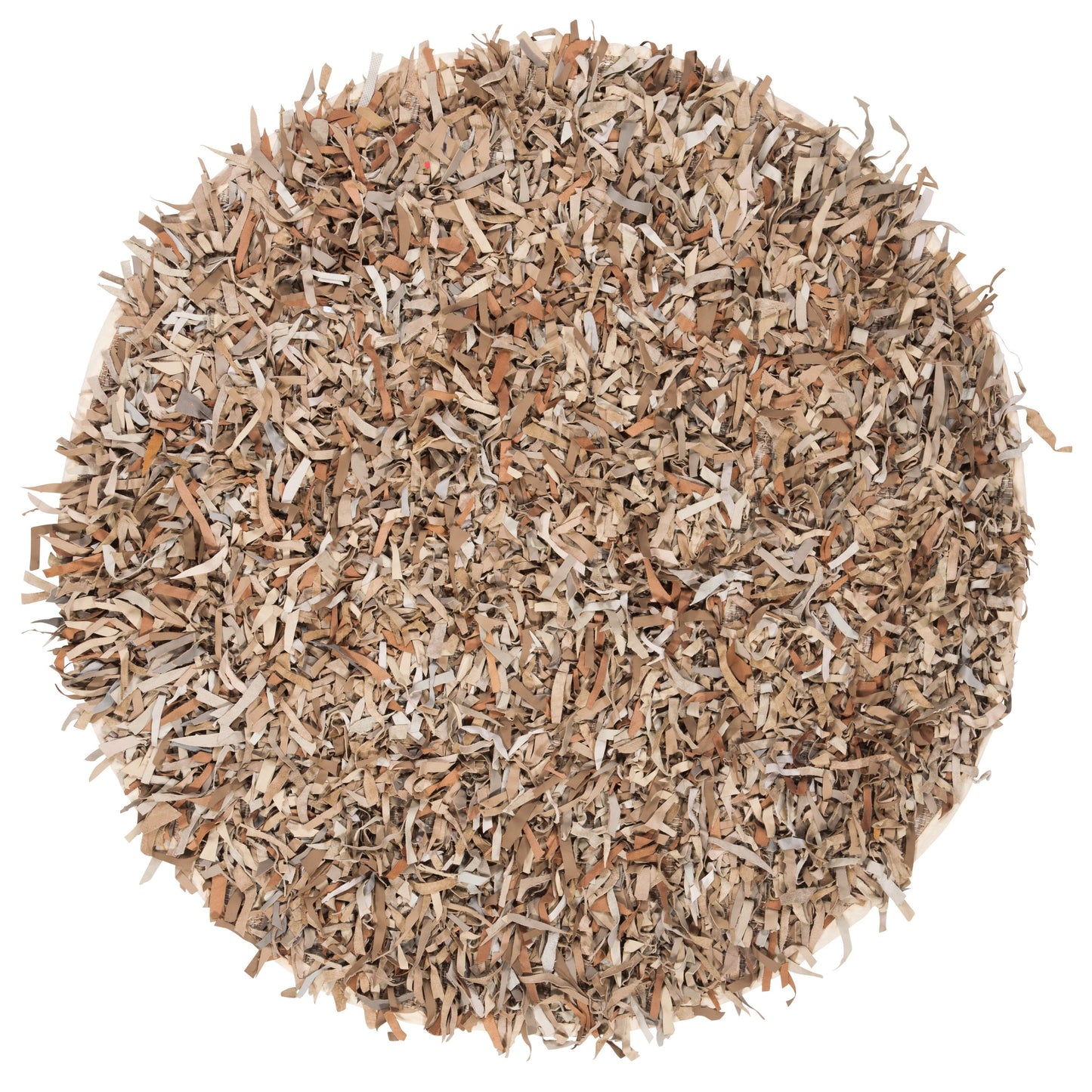 SAFAVIEH Tapis en cuir moderne à poils longs Blayne fait à la main