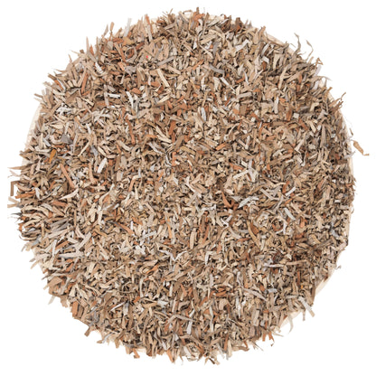 SAFAVIEH Tapis en cuir moderne à poils longs Blayne fait à la main