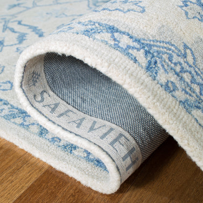 Tapis en laine SAFAVIEH à micro-boucles, motif médaillon Gulseven, fait main