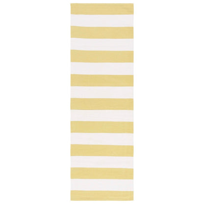 Tapis SAFAVIEH Montauk à rayures Geltrude en coton tissé plat fait main