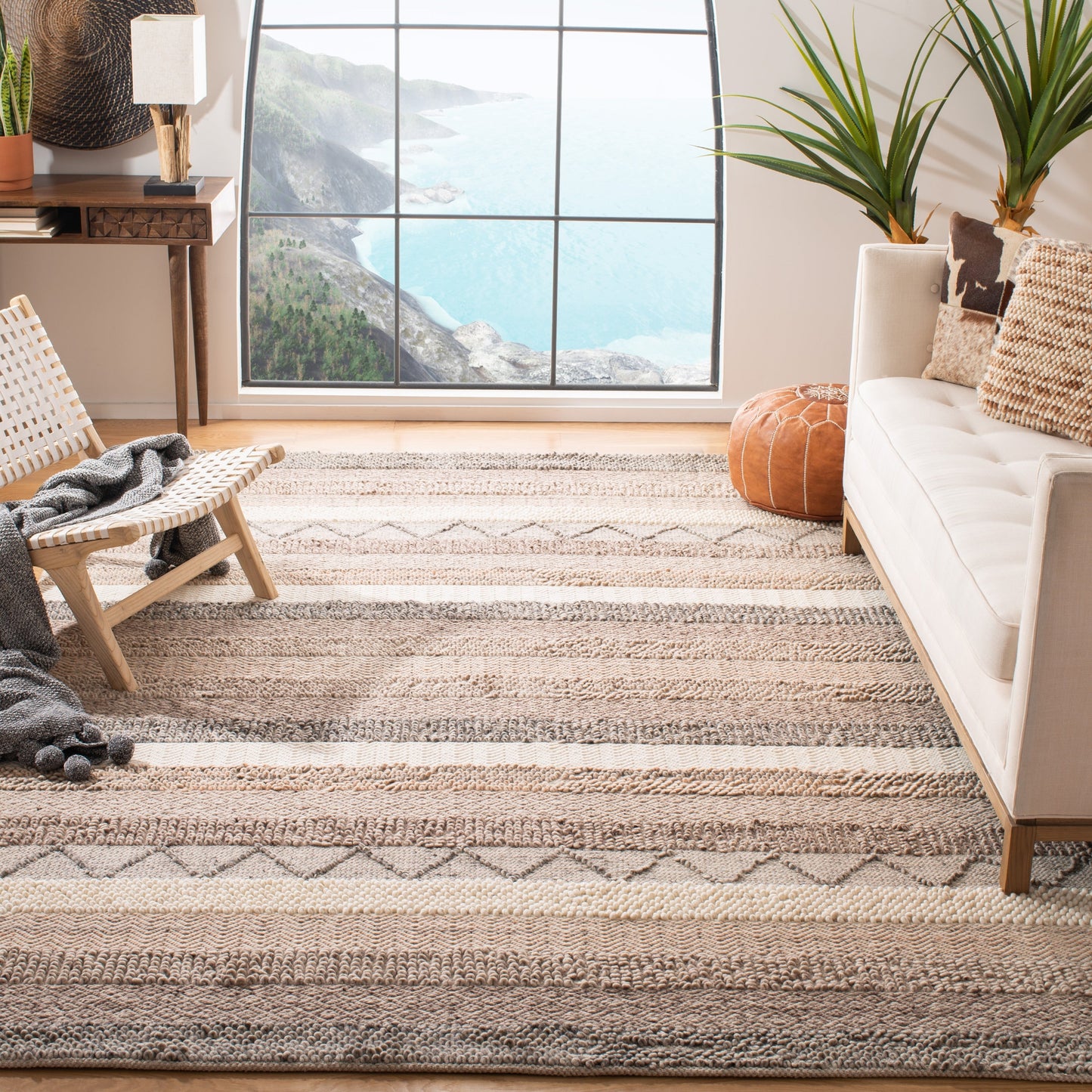 Tapis en laine adamantini Natura fait main SAFAVIEH