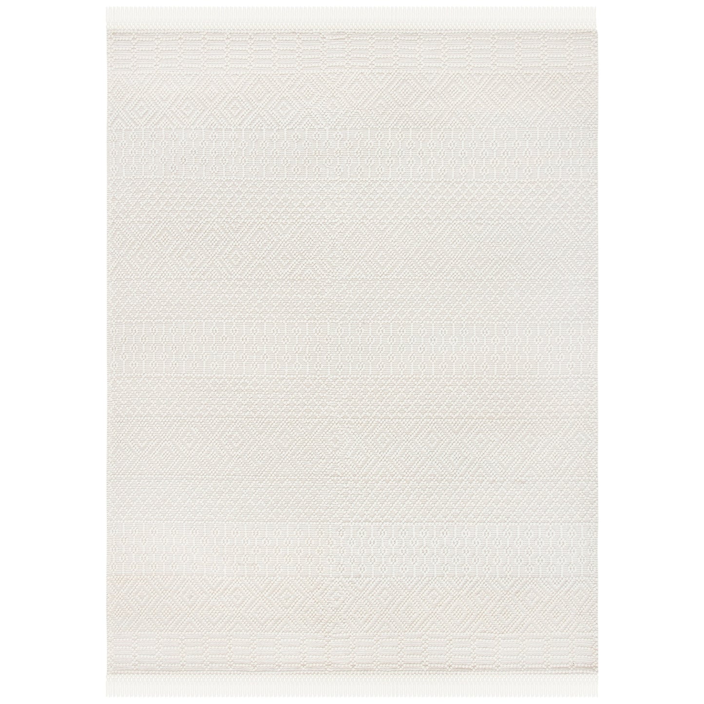 Tapis à franges en laine Natura Estel fait main SAFAVIEH