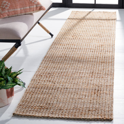 Tapis SAFAVIEH fait main en fibres naturelles Yareli, jute et laine.