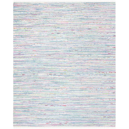 Tapis en coton à rayures fines fait main SAFAVIEH