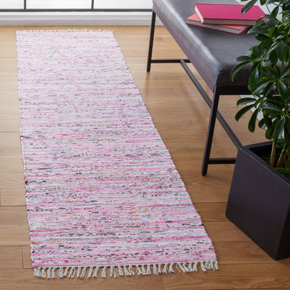 Tapis en coton à rayures fines fait main SAFAVIEH