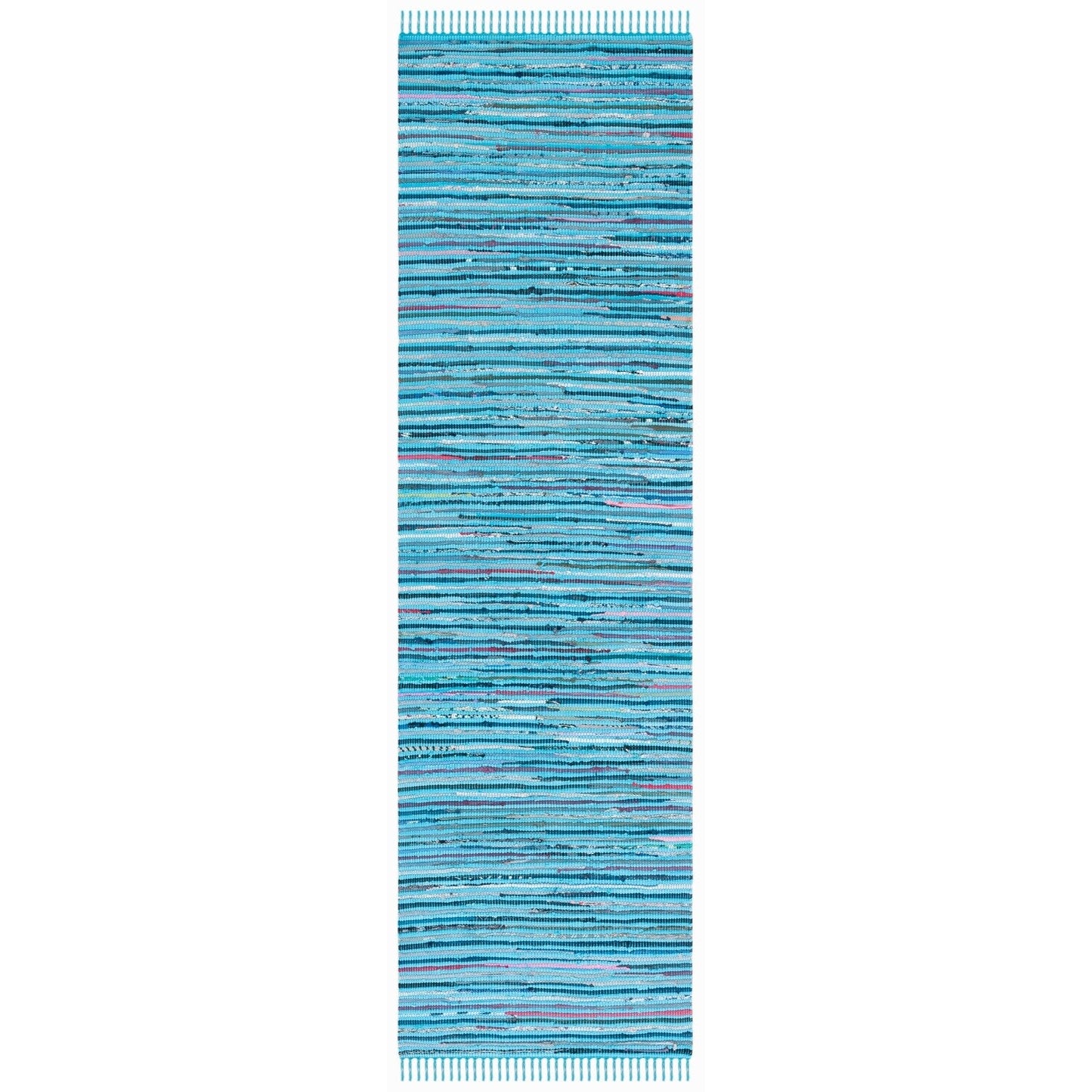 Tapis en coton à rayures fines fait main SAFAVIEH