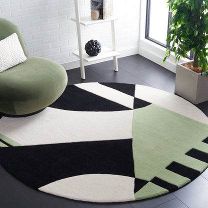 SAFAVIEH Fait main Rodeo Drive Willow Abstrait en laine moderne du milieu du siècle