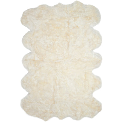 Tapis Brittnie en peau de mouton véritable, fait main par SAFAVIEH