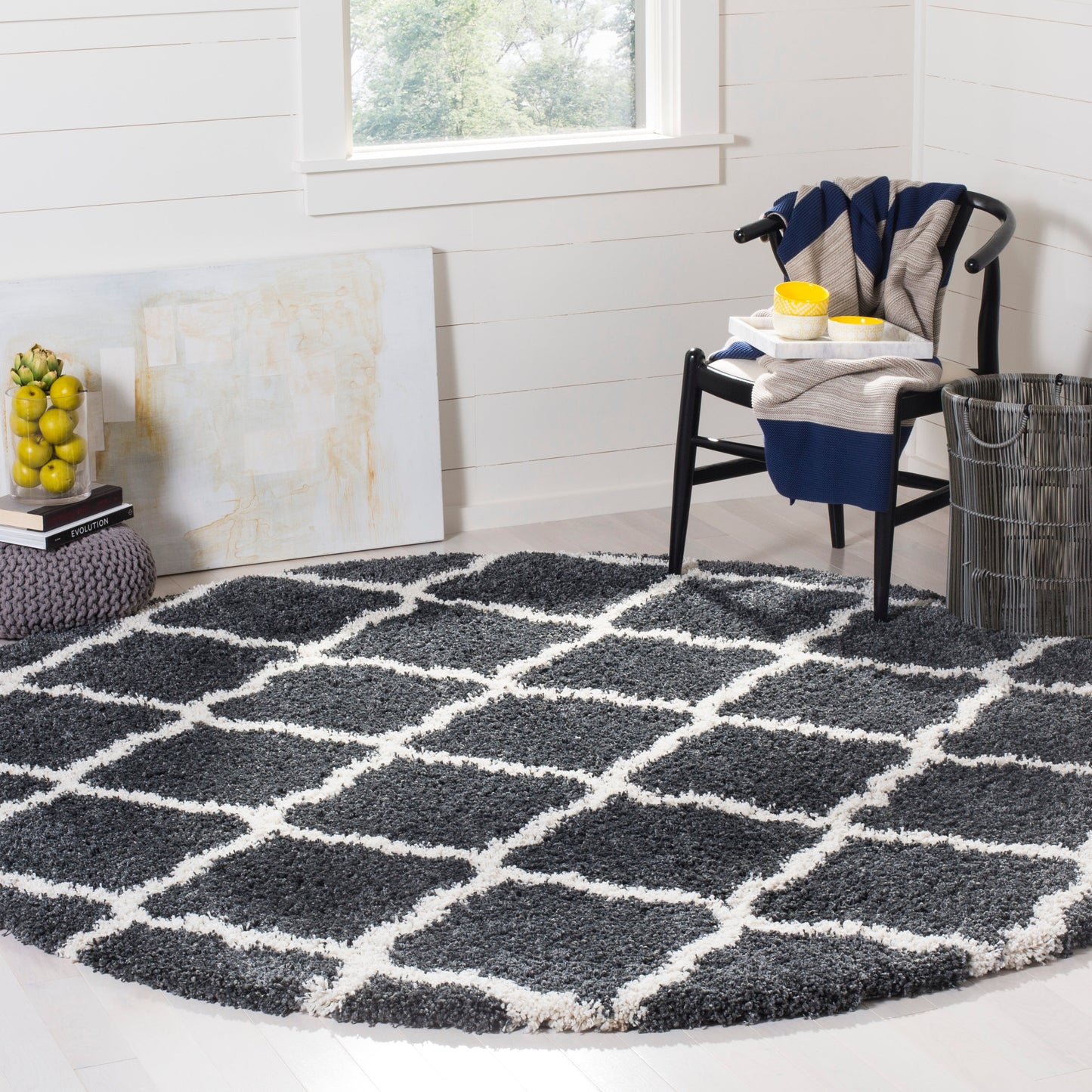 Tapis SAFAVIEH Hudson Shag Athena Trellis de 5 cm d'épaisseur