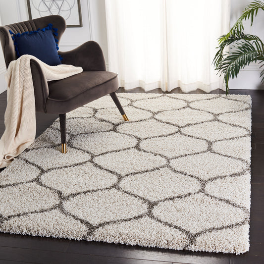 Tapis SAFAVIEH Hudson Shag Pushpa Trellis de 5 cm d'épaisseur