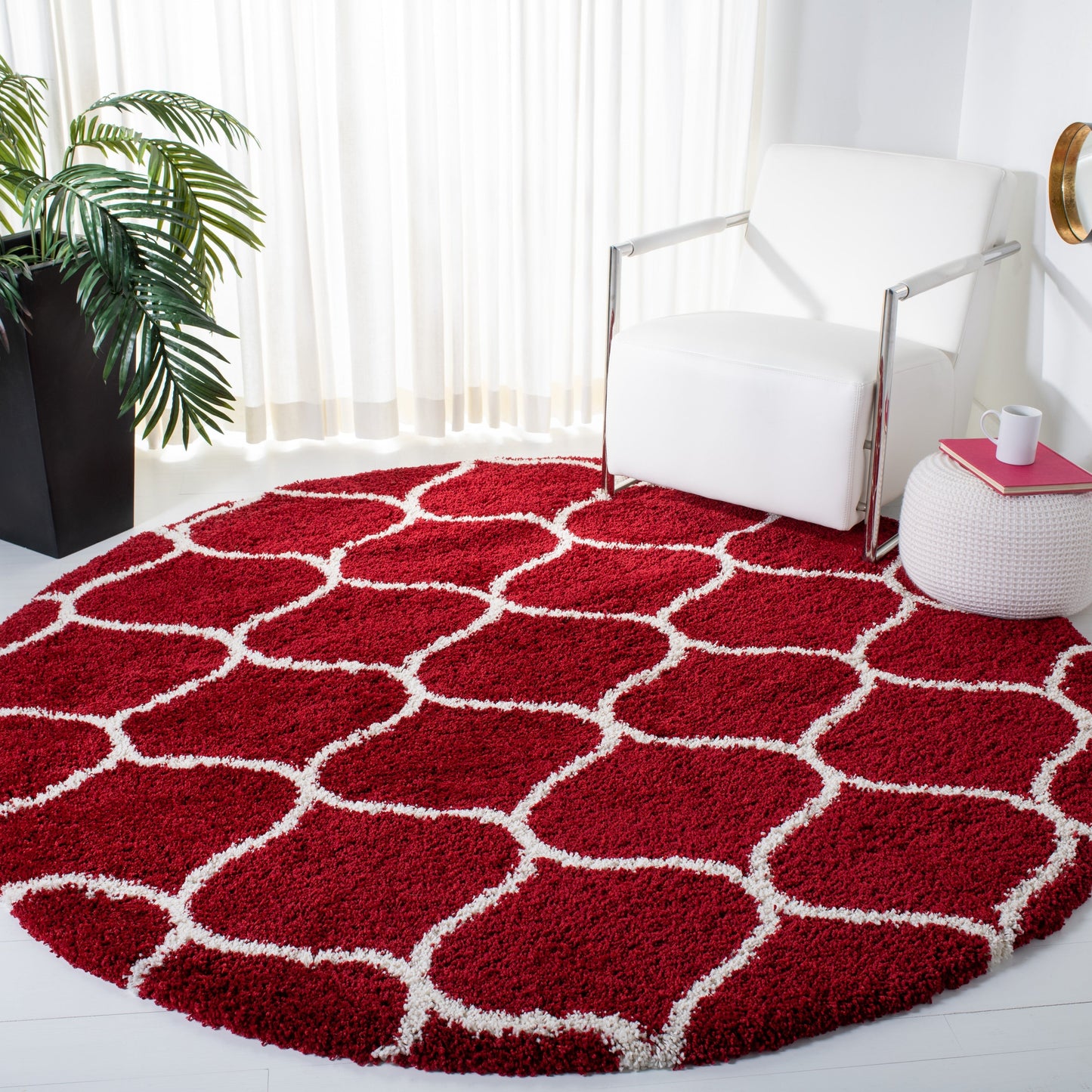 Tapis SAFAVIEH Hudson Shag Pushpa Trellis de 5 cm d'épaisseur