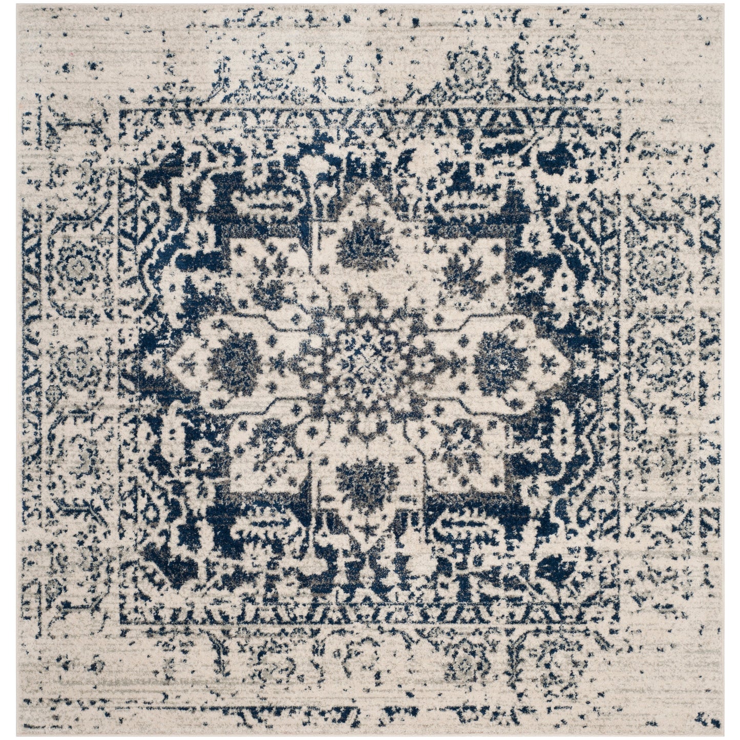 Tapis rustique vieilli SAFAVIEH Madison Delois Medallion à motif médaillon