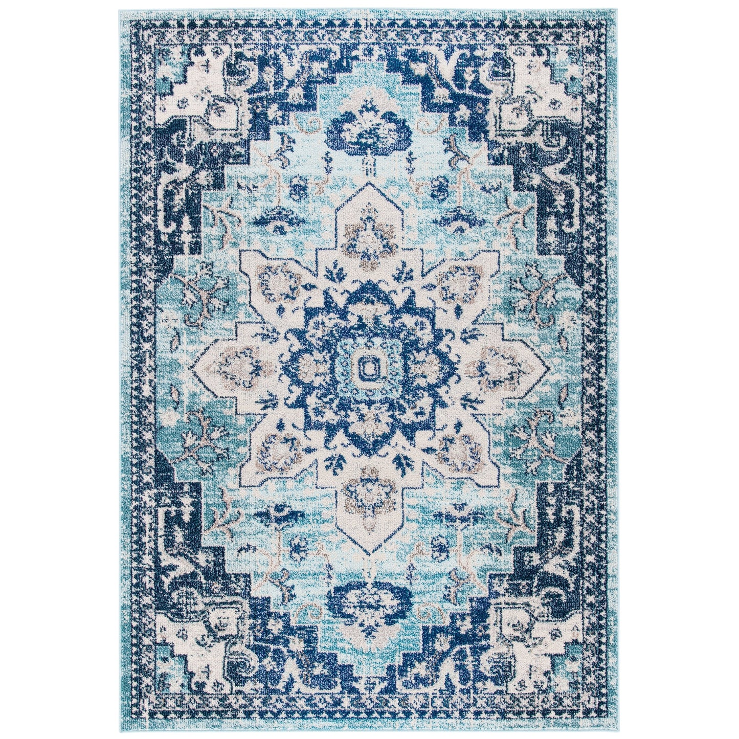 SAFAVIEH Tapis Madison Katelijne Boho médaillon vieilli