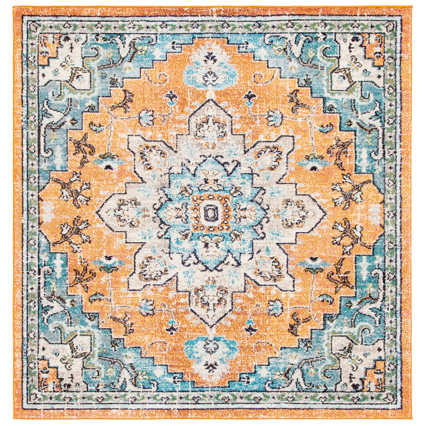 SAFAVIEH Tapis Madison Katelijne Boho médaillon vieilli