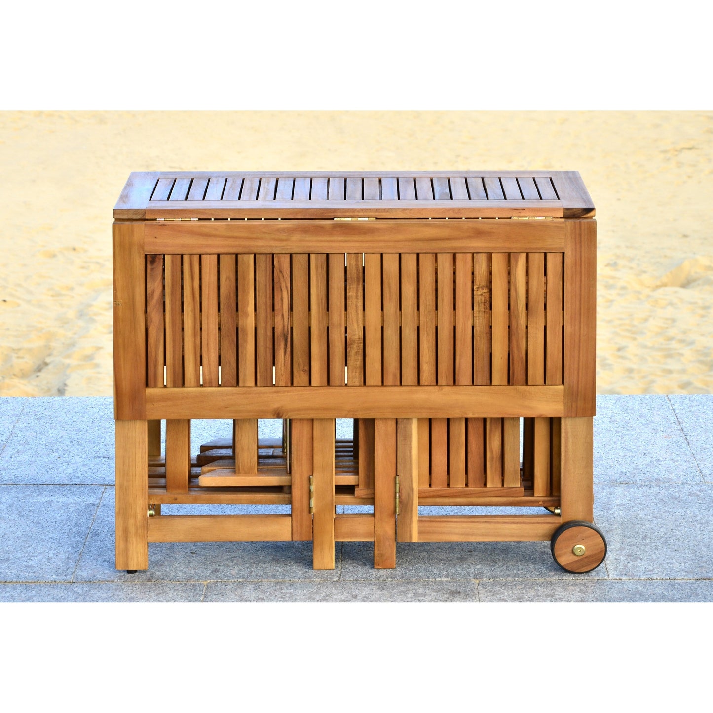 Ensemble de salle à manger d'extérieur 5 pièces SAFAVIEH Brandy - 43 x 35 x 29 cm