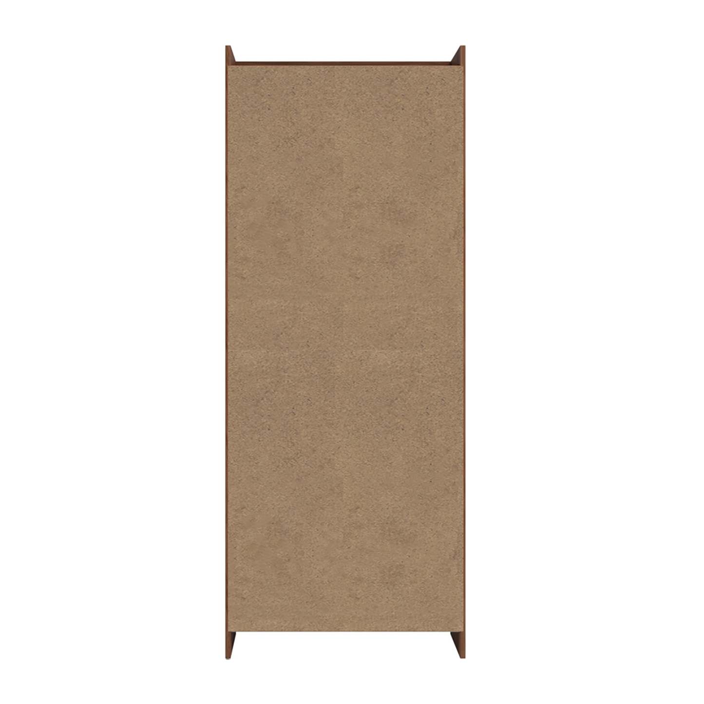 Manhattan Comfort Mid-Century Modern Ratzer Storage Cabinet with 11 Shelves - Brown &amp; White|Armoire de rangement Ratzer de Manhattan Comfort de style moderne du milieu du 20e siècle avec 11 tablettes - brune et blanche