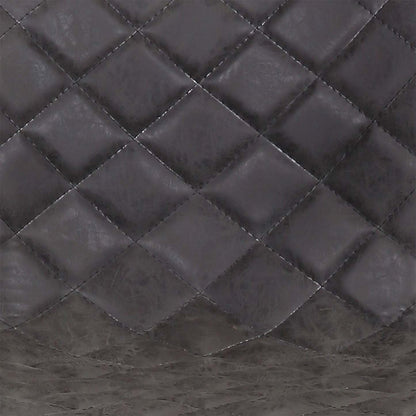 Tabouret de bar Seth avec siège pivotant et réglable, tissu en cuir végétalien, métal - Gris | Tabouret de bar Seth en tissu de cuir végétalien et en métal avec siège pivotant et réglable - gris