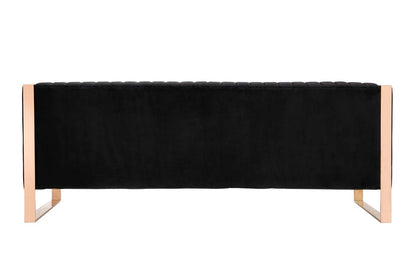 Sofa Trillium de Manhattan Comfort de 83,07 po - noir et doré